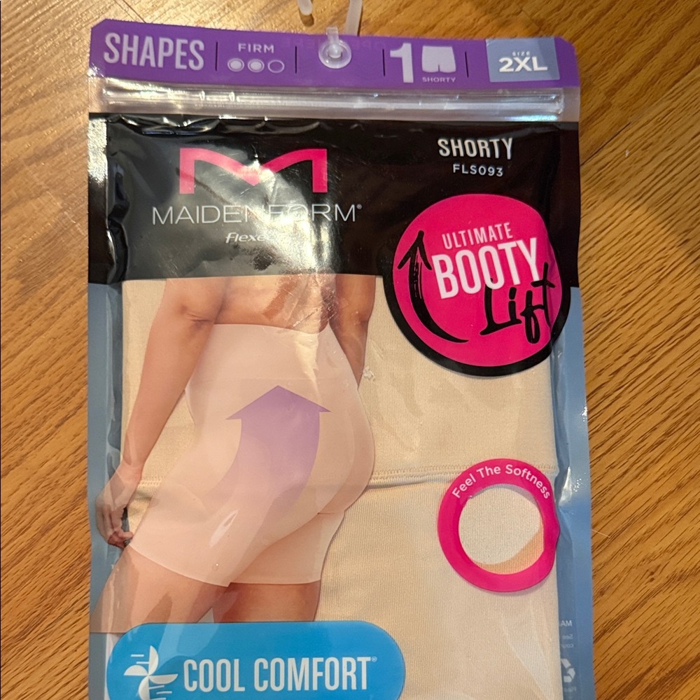 Maidenform Black Shapewear with Pink Logo